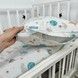 Тепла дитяча постільна білизна 120х60 см Oh My Kids "Spase" блакитний