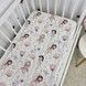 Водонепроникне простирадло для дівчинки в ліжечко 120х60 см Oh My Kids "Феєчки"