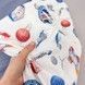 Всесезонний дитячий конверт-ковдра 100х80 см Oh My Kids &laquo;Космічні кораблі&raquo; синій