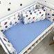 Бортики в детскую кроватку 6 шт Oh My Kids "Space" сатин