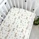 Фланелевая детская простыня на резинке 120х60 см Oh My Kids &laquo;Зайчики&raquo;