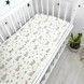 Фланелевая детская простыня на резинке 120х60 см Oh My Kids &laquo;Зайчики&raquo;