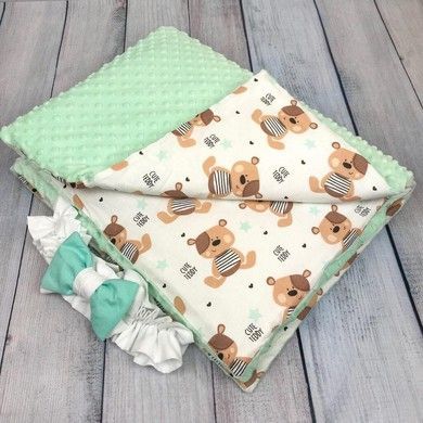 Плед для новонародженого 100х80 см Oh My Kids &laquo;Teddy Bear&raquo; сезон осінь-весна
My Kids "Teddy Bear" сезон осінь-весна