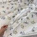 Дитяча муслінова постільна білизна у ліжко 120х60 см з рюшами Oh My Kids "Dragonfly" блакитний