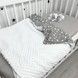 Плед у ліжечко Oh My Kids універсальний всесезонний "Gray Starfall"