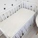Простынь из сатина на резинке 120х60 см Oh My Kids&trade; молочный