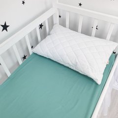 Простинь в дитяче ліжечко на резинці Oh My Kids™ колір нефрит