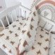 Дитяча муслінова постільна білизна у ліжко 120х60 см Oh My Kids "Bears" бежевий