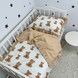 Дитяча підковдра з рюшами 120х90 см Oh My Kids &laquo;Beige Bear&raquo; ранфорс бежевий
