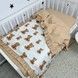 Дитяча підковдра з рюшами 120х90 см Oh My Kids &laquo;Beige Bear&raquo; ранфорс бежевий