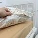 Натуральна постільна білизна у ліжечко 120х60 см Oh My Kids &laquo;Лисички Совенята&raquo; бежевий ранфорс