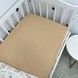 Натуральна постільна білизна у ліжечко 120х60 см Oh My Kids &laquo;Лисички Совенята&raquo; бежевий ранфорс