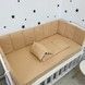 Однотонные стеганные бортики в детскую кровать 120х60 см Oh My Kids Бежевый