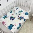 Пододеяльник натуральный 120х90 см для девочки Oh My Kids "Стич"