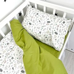 Постільна білизна в ліжечко 120х60 см Oh My Kids "Birds"