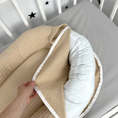 Кокон для новонародженого Soft OMK «Beige» + непромокаючий чохол на матрас