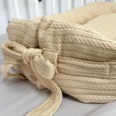 Кокон для новонародженого Soft OMK &laquo;Beige&raquo; + непромокаючий чохол на матрас