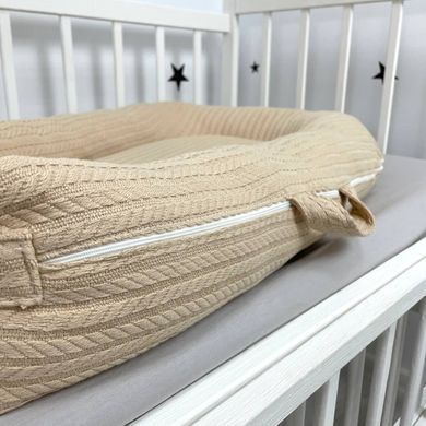 Кокон для новонародженого Soft OMK &laquo;Beige&raquo; + непромокаючий чохол на матрас