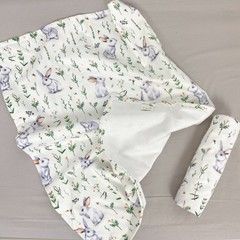 Дитяча непромокаюча пелюшка 70х50 см Oh My Kids "Зайчики"