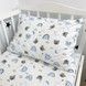 Дитяча фланелева наволочка 40х60 см Oh My Kids &laquo;Ведмедики&raquo; блакитний