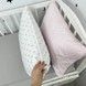 Комплект сатинових наволочок 40х60 см Oh My Kids "Сердечки"