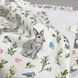 Большая непромокаемая пеленка 95х75 см Oh My Kids "Зайчики" серый
