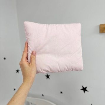 Подушка в коляску 25х30 см Oh My Kids Рожева однотонна