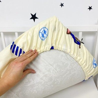 Простынь на резинке в детскую кроватку 120х60 см Oh My Kids "Щенячий патруль"