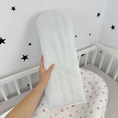 Кокон зі зйомним чохлом для новонародженого Soft OMK "Red Hearts"