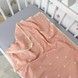 Мусліновий плед з мереживом 120х90 см Oh My Kids "Sweet Hearts"