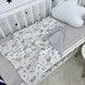 Літній натуральний дитячий плед 100х80 см Oh My Kids "Зайчики" сірий