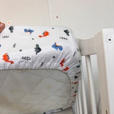 Мягкое фланелевое постельное белье в кровать 120х60 см Oh My Kids &laquo;Динозаврики&raquo;