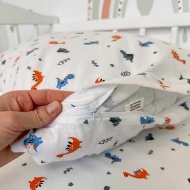 Мягкое фланелевое постельное белье в кровать 120х60 см Oh My Kids &laquo;Динозаврики&raquo;