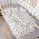 Детский муслиновый плед с кружевом 90х70 см Oh My Kids "Dragonflys" голубой