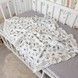 Детский муслиновый плед с кружевом 90х70 см Oh My Kids "Dragonflys" голубой