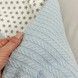 Детский плед универсальный Oh My Kids "Звезды" голубой пике