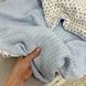 Детский плед универсальный Oh My Kids "Звезды" голубой пике