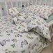 Сатинова постільна білизна в ліжечко 120х60 см Oh My Kids "Cute Rabbits" (підковдра 120х90 см)