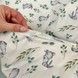 Сатинова постільна білизна в ліжечко 120х60 см Oh My Kids "Cute Rabbits" (підковдра 120х90 см)