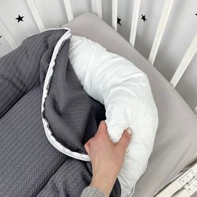 Кокон для новонародженого Soft OMK &laquo;Grey&raquo; + непромокаючий чохол на матрас