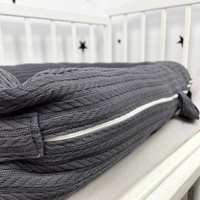 Кокон для новонародженого Soft OMK &laquo;Grey&raquo; + непромокаючий чохол на матрас