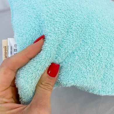 Махрова подушка в коляску Oh My Kids колір м'ятний