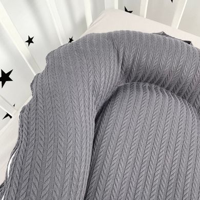 Кокон для новонародженого Soft OMK &laquo;Grey&raquo; + непромокаючий чохол на матрас