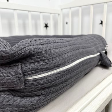 Кокон для новонародженого Soft OMK &laquo;Grey&raquo; + непромокаючий чохол на матрас