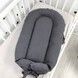 Кокон для новонародженого Soft OMK &laquo;Grey&raquo; + непромокаючий чохол на матрас