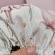 Комплект в коляску для дівчинки: простирадло+подушка Oh My Kids "Феєчки" пудровий