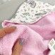 Махровое полотенце для девочки 70х70 см Oh My Kids "Зайчики" розовый