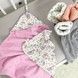 Махровое полотенце для девочки 70х70 см Oh My Kids "Зайчики" розовый