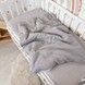 Натуральна всесезонна ковдра зі зйомним утеплювачем 100х80 см Oh My Kids "Сірі Зірки" піке