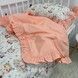 Підковдра з рюшами дитяча 120х90 см Oh My Kids &laquo;Лисички Зайчики&raquo; ранфорс персиковий
